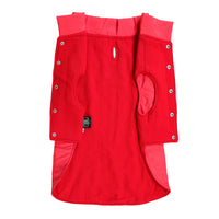 Red/ Navy Blue Micro Jacket