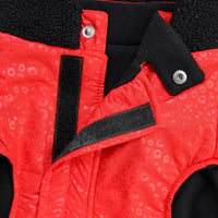 Neon/ Red Winter Fur Jacket