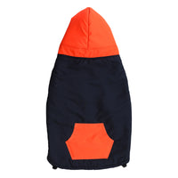Navy/Orange Dog Jacket With Zipper