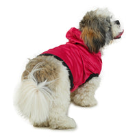 Dog Hoodie (Red Velvet  With Fur)