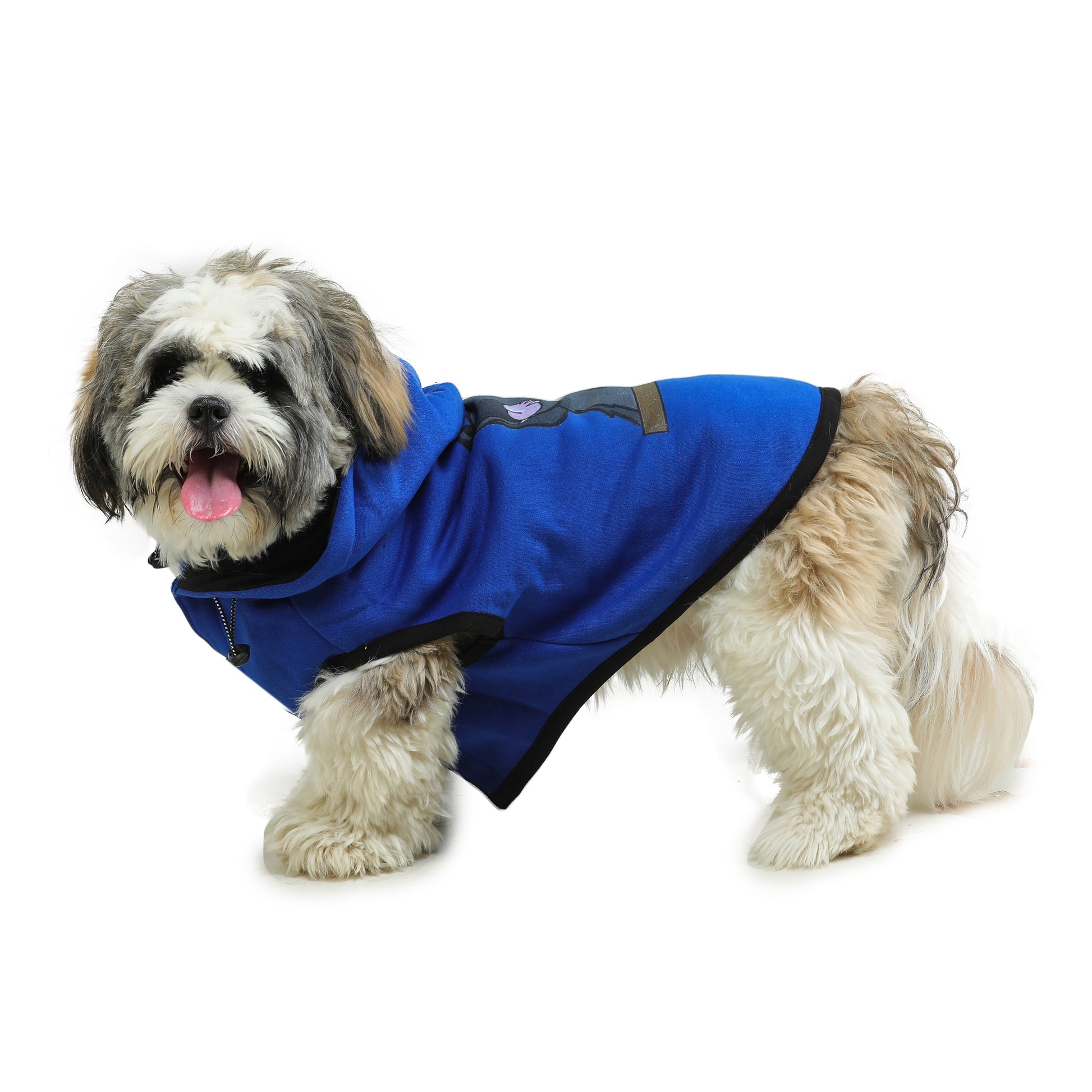 Doggie Design Weekender Dog Sweatshirt Hoodie - Royal Blue(medium