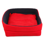 Dog Bed (Red & Blue Cuddler)