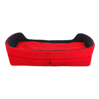 Dog Bed (Red & Blue Cuddler)