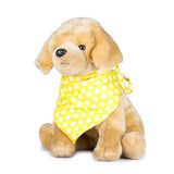 Yellow Polka Dot Twinning Bow & Bandana Set