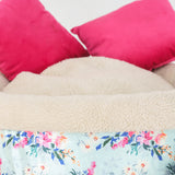 Dog Bed Floral Basket