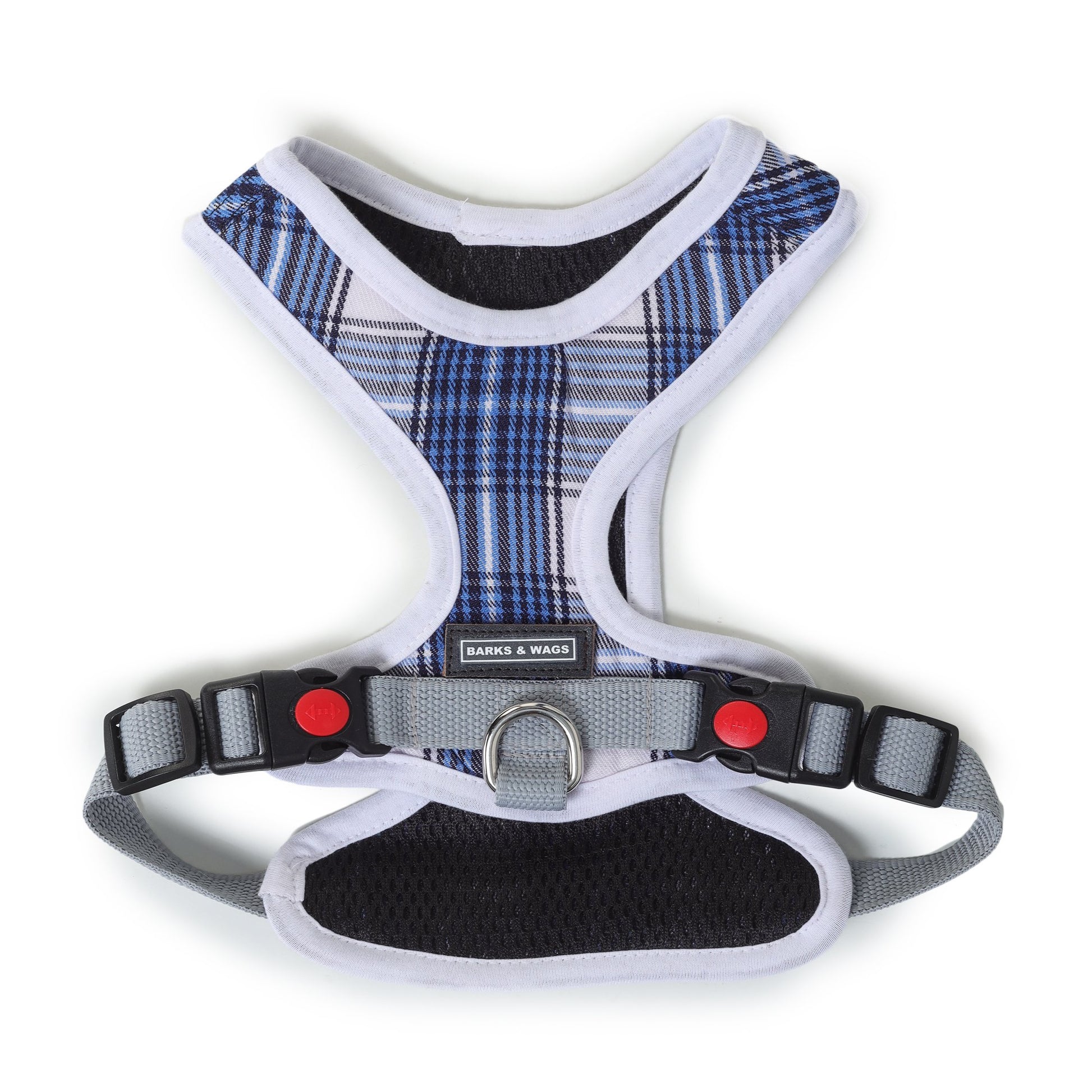 back side of harness and leash for dogs by Barks & Wags