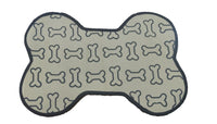 light grey coloured dog food mat