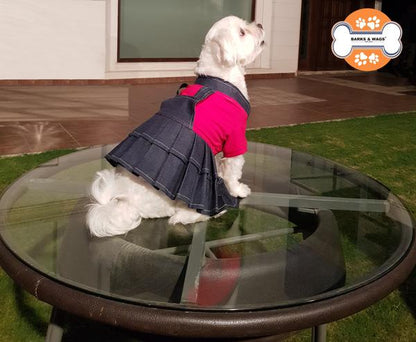 comfortable denim skirts for dogs by Barks & Wags