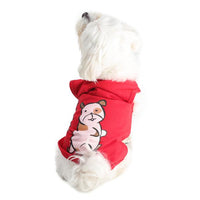 dog wearing red lightweight and sleeveless t-shirt designed by Barks & Wags