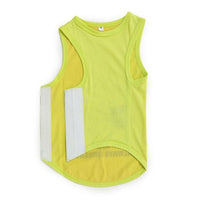 lime green-coloured sleeveless t-shirt for dogs by Barks & Wags