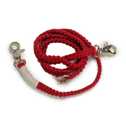 macramé square leash for dogs from Barks & Wags