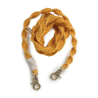 macramé twisted leash for dogs designed by Barks & Wags