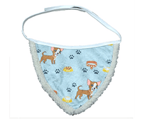 shop sky blue coloured bandanas for dogs
