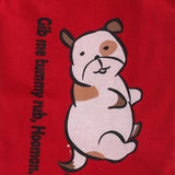 red lightweight and sleeveless t-shirt for dogs by Barks & Wags